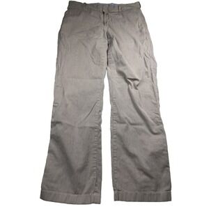 J.CREW Pants 34x31 Gray White Pinstripe Cotton Preppy Chino Summer Classic *SPOT